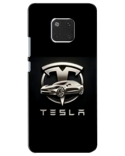 Чехол для Huawei Mate 20 (HMA-L09, HMA-L29) с картинкой «Tesla — серебристое авто» Чехол для Huawei Mate 20 (HMA-L09, HMA-L29) с картинкой «Tesla — серебристое авто»