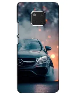 Чехол для Huawei Mate 20 (HMA-L09, HMA-L29) с картинкой «Mercedes — ночной город»