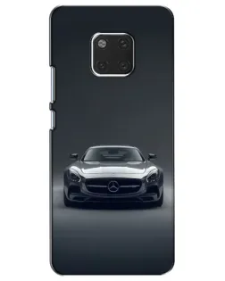Чехол для Huawei Mate 20 (HMA-L09, HMA-L29) с картинкой «Mercedes на черном»
