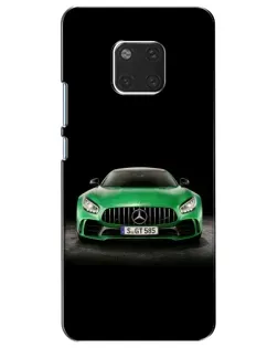 Чехол для Huawei Mate 20 (HMA-L09, HMA-L29) с картинкой «Mercedes — неоновый лого»