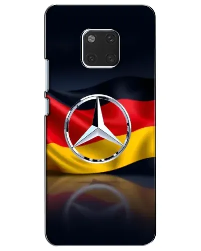 Чехол для Huawei Mate 20 (HMA-L09, HMA-L29) с картинкой «Mercedes — флаг Германии»
