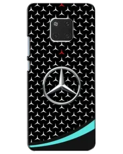 Чехол для Huawei Mate 20 (HMA-L09, HMA-L29) с картинкой «Mercedes — бирюзовый акцент»