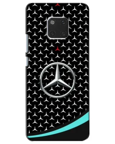 Чехол для Huawei Mate 20 (HMA-L09, HMA-L29) с картинкой «Mercedes — бирюзовый акцент»