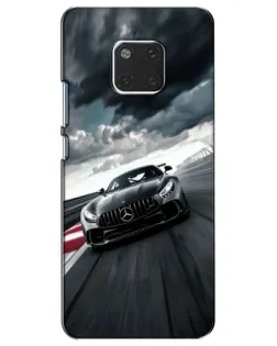 Чехол для Huawei Mate 20 (HMA-L09, HMA-L29) с картинкой «Гоночный Mercedes AMG»