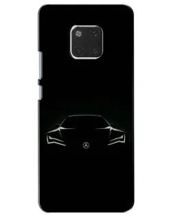 Чехол для Huawei Mate 20 (HMA-L09, HMA-L29) с картинкой «Mercedes — силуэт авто» Чехол для Huawei Mate 20 (HMA-L09, HMA-L29) с картинкой «Mercedes — силуэт авто»