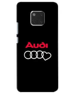 Чехол для Huawei Mate 20 (HMA-L09, HMA-L29) с картинкой «Логотип Audi Heart»