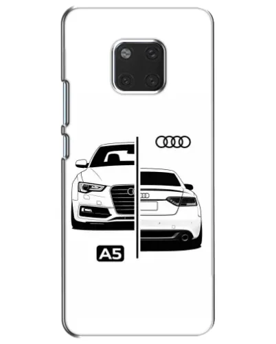 Чехол для Huawei Mate 20 (HMA-L09, HMA-L29) с картинкой «Audi — контрастный дизайн»