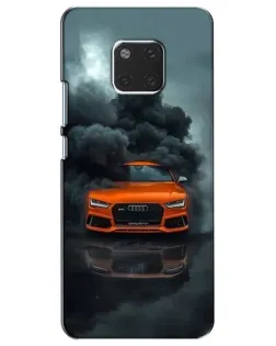 Чехол для Huawei Mate 20 (HMA-L09, HMA-L29) с картинкой «Audi в облаках дыма»