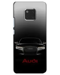 Чехол для Huawei Mate 20 (HMA-L09, HMA-L29) с картинкой «Audi — градиентный контур»