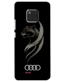 Чехол для Huawei Mate 20 (HMA-L09, HMA-L29) с картинкой «Графика — пантера и Audi»