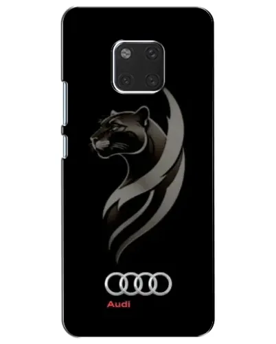 Чехол для Huawei Mate 20 (HMA-L09, HMA-L29) с картинкой «Графика — пантера и Audi»