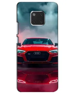 Чехол для Huawei Mate 20 (HMA-L09, HMA-L29) с картинкой «Audi RS — красный стиль»