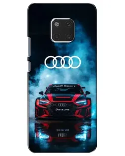 Чехол для Huawei Mate 20 (HMA-L09, HMA-L29) с картинкой «Audi Sport — неон»