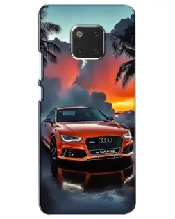 Чехол для Huawei Mate 20 (HMA-L09, HMA-L29) с картинкой «Audi — закат»