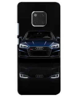 Чехол для Huawei Mate 20 (HMA-L09, HMA-L29) с картинкой «Audi — ночное отражение»