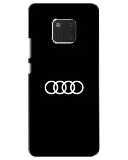 Чехол для Huawei Mate 20 (HMA-L09, HMA-L29) с картинкой «Audi White Logo»