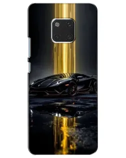 Чехол для Huawei Mate 20 (HMA-L09, HMA-L29) с картинкой «Ночной Lamborghini драйв»
