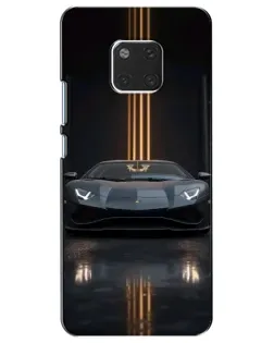 Чехол для Huawei Mate 20 (HMA-L09, HMA-L29) с картинкой «Lamborghini золотые линии»