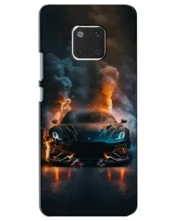 Чехол для Huawei Mate 20 (HMA-L09, HMA-L29) с картинкой «Lamborghini дымная эстетика»