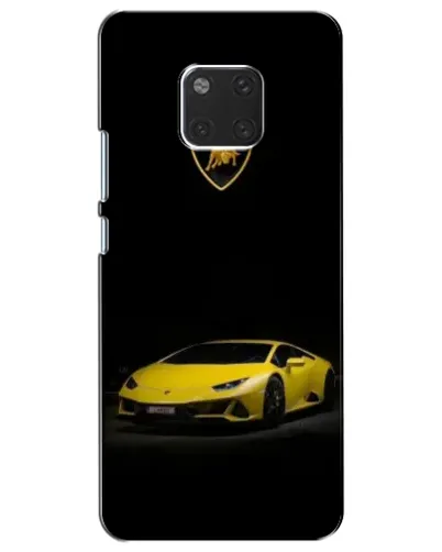 Чехол для Huawei Mate 20 (HMA-L09, HMA-L29) с картинкой «Lamborghini желтый акцент»