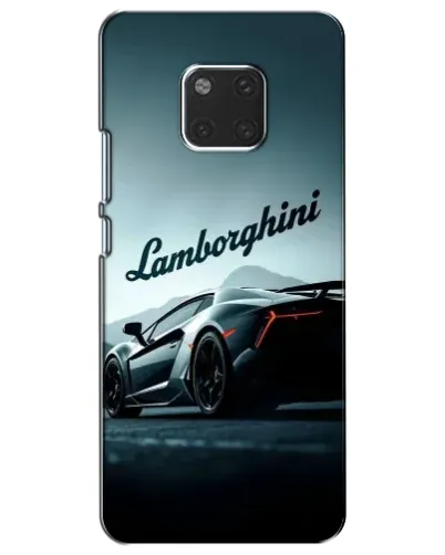 Чехол для Huawei Mate 20 (HMA-L09, HMA-L29) с картинкой «Классическая надпись Lamborghini»