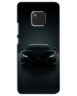 Чехол для Huawei Mate 20 (HMA-L09, HMA-L29) с картинкой «Черный Lamborghini Aventador»