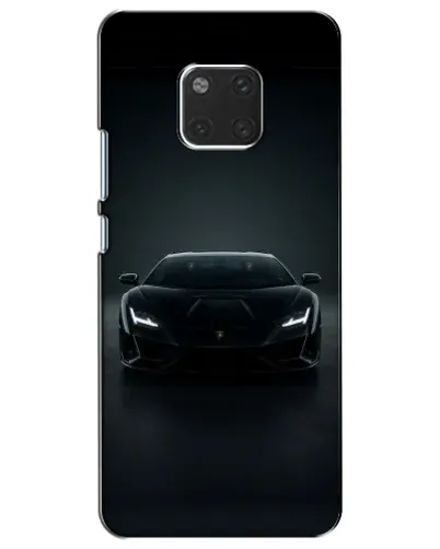 Чехол для Huawei Mate 20 (HMA-L09, HMA-L29) с картинкой «Черный Lamborghini Aventador»