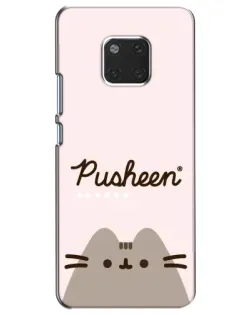 Чехол для Huawei Mate 20 (HMA-L09, HMA-L29) с картинкой «Pusheen логотип»