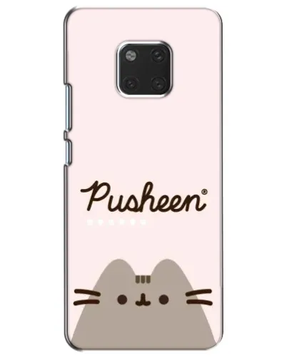 Чехол для Huawei Mate 20 (HMA-L09, HMA-L29) с картинкой «Pusheen логотип»