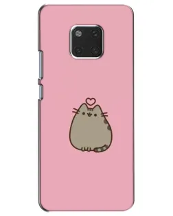 Чехол для Huawei Mate 20 (HMA-L09, HMA-L29) с картинкой «Pusheen сердце»