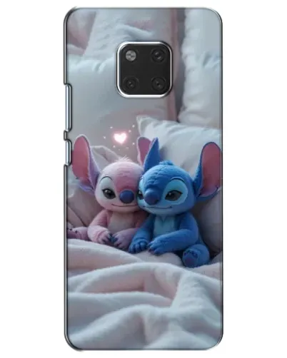 Чехол для Huawei Mate 20 (HMA-L09, HMA-L29) с картинкой «Плюшевые Стич Ангел»