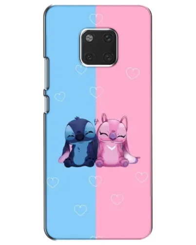 Чехол для Huawei Mate 20 (HMA-L09, HMA-L29) с картинкой «Stitch и Angel Love»