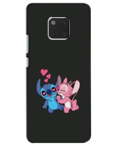 Чехол для Huawei Mate 20 (HMA-L09, HMA-L29) с картинкой «Анжел целует Стича»