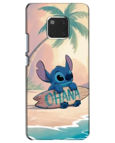 Чехол для Huawei Mate 20 (HMA-L09, HMA-L29) с картинкой «Стич на серфе»