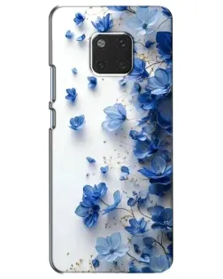 Чохол для Huawei Mate 20 (HMA-L09, HMA-L29) з картинкою «Блакитний квітковий каскад»