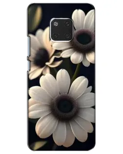 Чохол для Huawei Mate 20 (HMA-L09, HMA-L29) з картинкою «Білі маргаритки макро»
