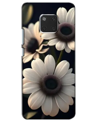 Чохол для Huawei Mate 20 (HMA-L09, HMA-L29) з картинкою «Білі маргаритки макро»