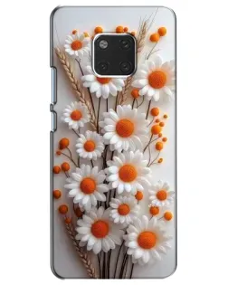 Чохол для Huawei Mate 20 (HMA-L09, HMA-L29) з картинкою «Білі сухоцвіти»