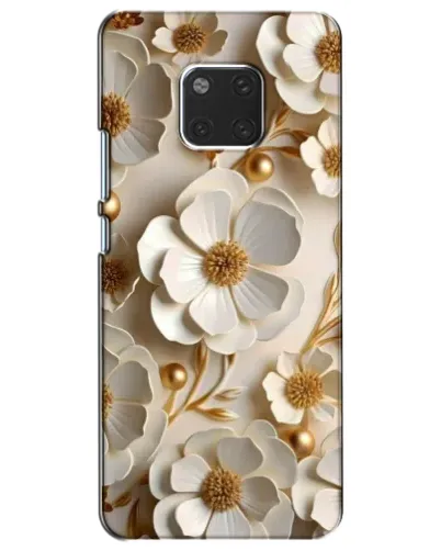 Чохол для Huawei Mate 20 (HMA-L09, HMA-L29) з картинкою «Білі паперові квіти»