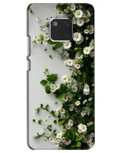 Чохол для Huawei Mate 20 (HMA-L09, HMA-L29) з картинкою «Гілка дрібних білих квітів»