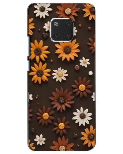 Чохол для Huawei Mate 20 (HMA-L09, HMA-L29) з картинкою «Візерунок з маленьких соняшників»