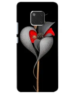 Чохол для Huawei Mate 20 (HMA-L09, HMA-L29) з картинкою «Срібна фантазійна квітка»