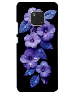 Чехол для Huawei Mate 20 (HMA-L09, HMA-L29) с картинкой «Фиолетовые цветы с росою» Чехол для Huawei Mate 20 (HMA-L09, HMA-L29) с картинкой «Фиолетовые цветы с росою»
