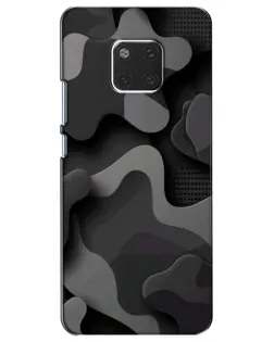 Чехол для Huawei Mate 20 (HMA-L09, HMA-L29) с картинкой «Темный абстрактный камуфляж»