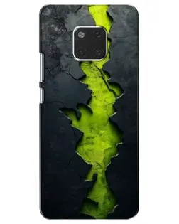 Чехол для Huawei Mate 20 (HMA-L09, HMA-L29) с картинкой «Салатовый разлом скалы»