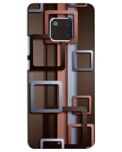 Чехол для Huawei Mate 20 (HMA-L09, HMA-L29) с картинкой «Коричневые объемные квадраты» Чехол для Huawei Mate 20 (HMA-L09, HMA-L29) с картинкой «Коричневые объемные квадраты»