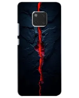 Чехол для Huawei Mate 20 (HMA-L09, HMA-L29) с картинкой «Kрасная лавовая трещина»
