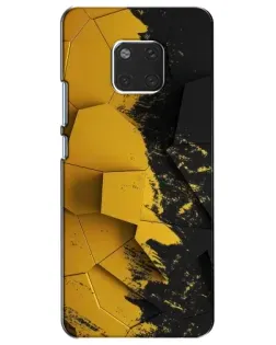Чехол для Huawei Mate 20 (HMA-L09, HMA-L29) с картинкой «Золотые осколки геометрии»