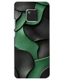 Чехол для Huawei Mate 20 (HMA-L09, HMA-L29) с картинкой «Зеленые кожаные волны»