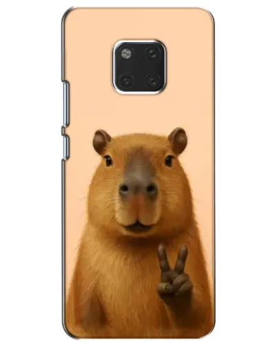 Чехол для Huawei Mate 20 (HMA-L09, HMA-L29) с картинкой «Капибара виктория»